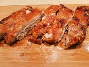 Garlic roasted pork belly