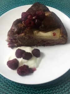 Pear & Raspberry Cake
