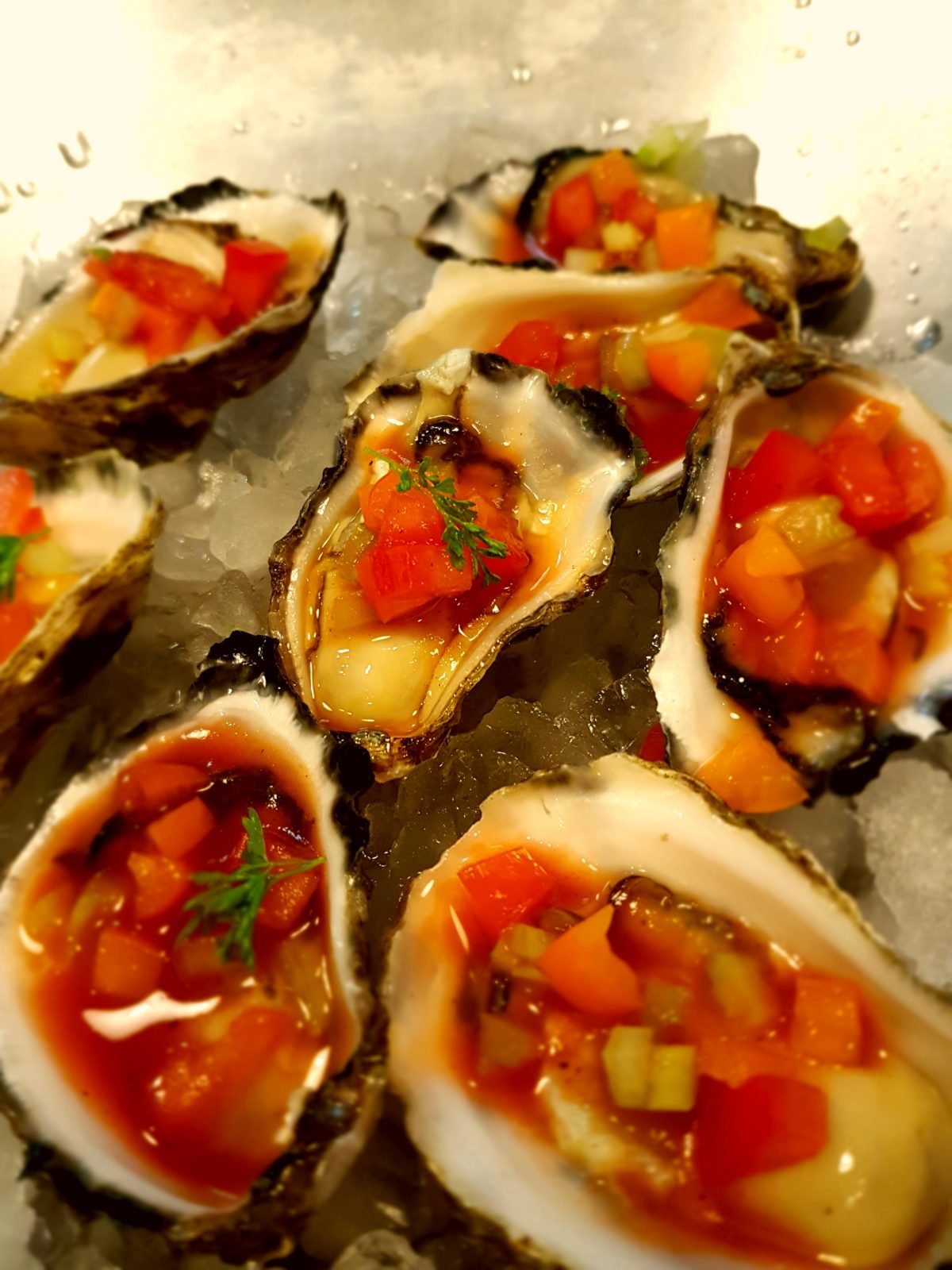 Oysters With A Bloody Good Mary Fork That's Good