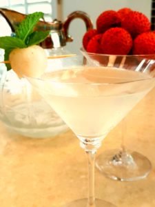 Lychee and Mint Martini