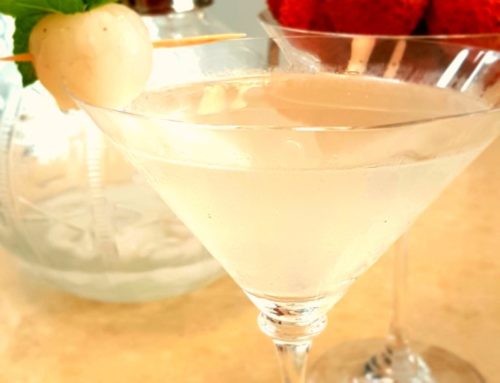 Lychee and Mint Martinis