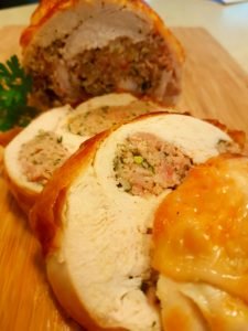 Rolled Turkey Breast with Pork and Herb Seasoning